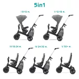 Kinderkraft tricikli Easytwist Platinum Grey