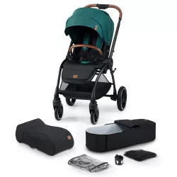   Kinderkraft babakocsi többfunkciós Evolution Cocoon 2in1 puha mózessel Midnight green