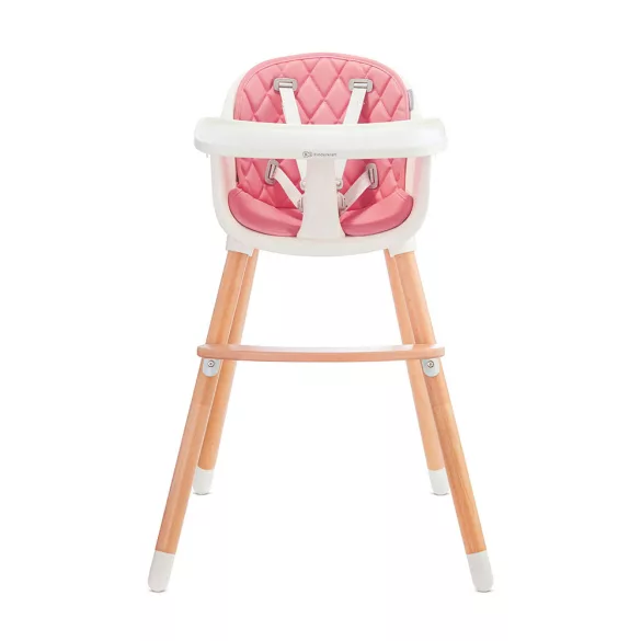 Kinderkraft etetõszék Sienna 2in1 fa lábbal pink