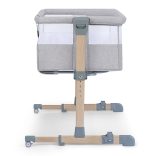 Kinderkraft babaöböl Neste Air 2in1 világosszürke-melange fa hatású