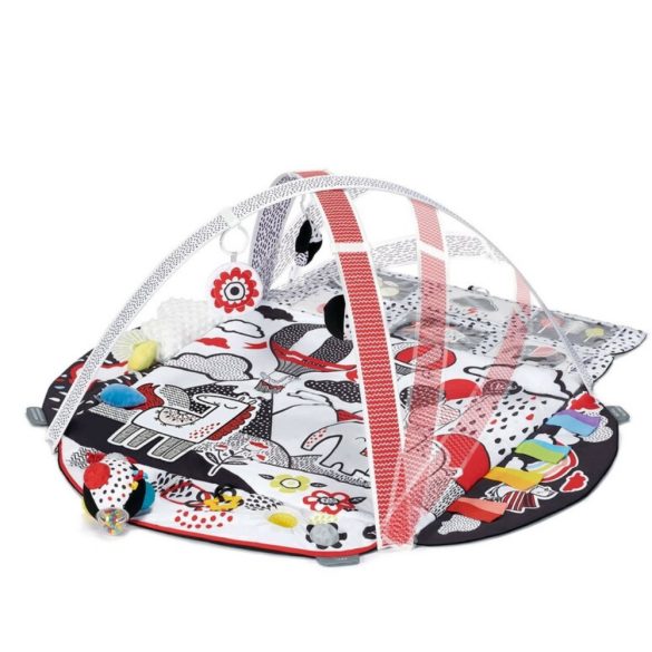 Kinderkraft játszószõnyeg 4Smart játékhíddal, kontrasztos színekkel, érzékfejlesztõ labdával