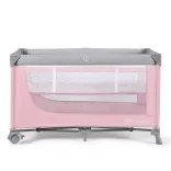 Kinderkraft utazóágy - Leody - állítható magasságú pink