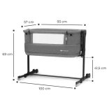 Kinderkraft babaöböl Neste Grow 2in1 szürke-melange
