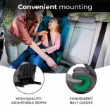 Kinderkraft gyerekülés Junior Fix 2 i-Size Isofix 100-150cm szürke