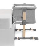 Kinderkraft babaöböl Neste Grow 2in1 világosszürke-melange fa hatású