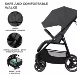 Kinderkraft sportbabakocsi 25 kg Trig 3 Granite grey