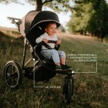 Kinderkraft babakocsi minden terepre Helsi 2 szürke