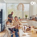 Kinderkraft etetõszék 2in1 Dinnly szürke fehér