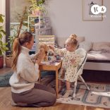 Kinderkraft etetõszék 2in1 Dinnly szürke fehér