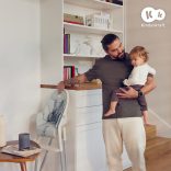 Kinderkraft etetõszék 2in1 Dinnly szürke fehér