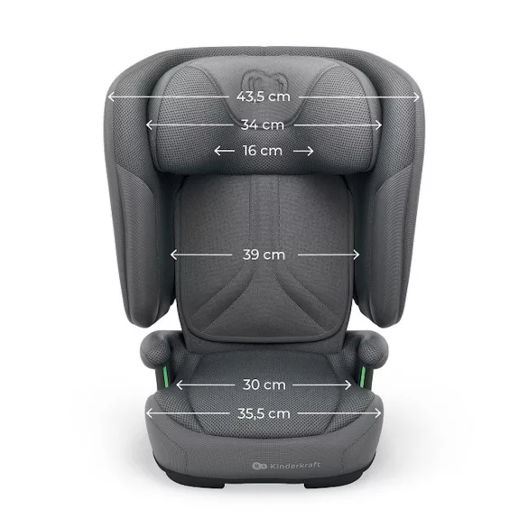 Kinderkraft gyerekülés Unity 2 i-Size Isofix 100-150cm szürke