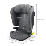Kinderkraft gyerekülés Unity 2 i-Size Isofix 100-150cm szürke