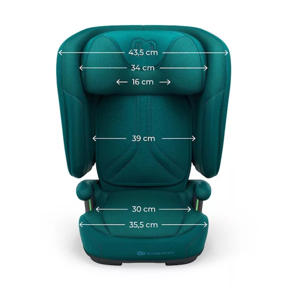 Kinderkraft gyerekülés Unity 2 i-Size Isofix 100-150cm zöld