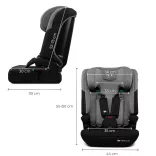 Kinderkraft gyerekülés ülésmagasító I-COMFY i-Size 76-150cm sötétszürke