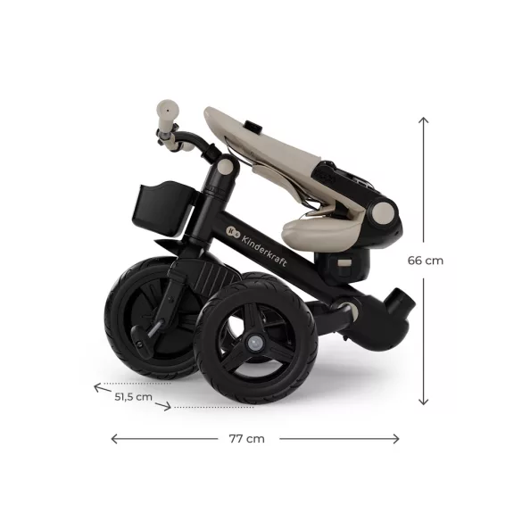 Kinderkraft tricikli 6in1 AVEO 2 PLUS  bézs