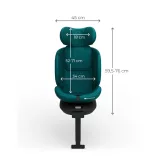Kinderkraft gyerekülés I-360 Plus 2 i-Size Isofix 40-150cm zöld