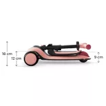 Kinderkraft roller és futóbicikli 2in1 Halley II rose pink