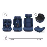 Kinderkraft gyerekülés és ülésmagasító Comfort Up II PLUS i-Size 76-150cm navy