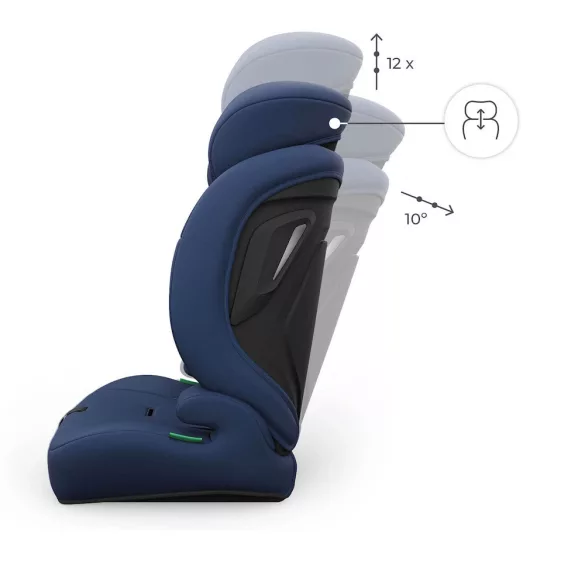 Kinderkraft gyerekülés és ülésmagasító Comfort Up II PLUS i-Size 76-150cm navy