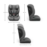 Kinderkraft gyerekülés és ülésmagasító Comfort Up II PLUS i-Size 76-150cm szürke