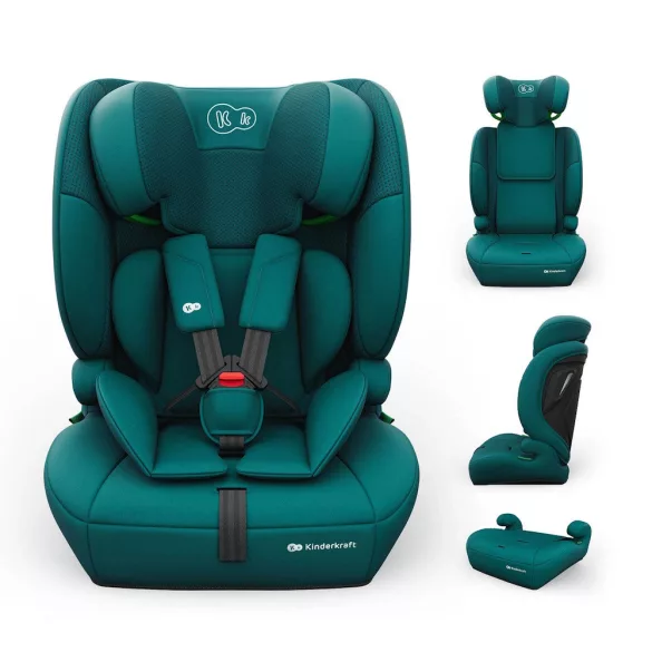Kinderkraft gyerekülés és ülésmagasító Comfort Up II PLUS i-Size 76-150cm zöld