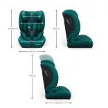 Kinderkraft gyerekülés és ülésmagasító Comfort Up II PLUS i-Size 76-150cm zöld