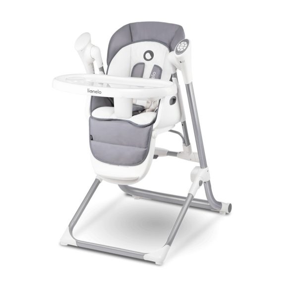 Lionelo Niles 2in1 multifunkciós etetőszék és hinta - szürke manó palota