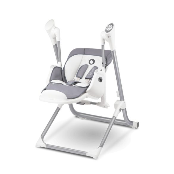 Lionelo Niles 2in1 multifunkciós etetőszék és hinta - szürke manó palota