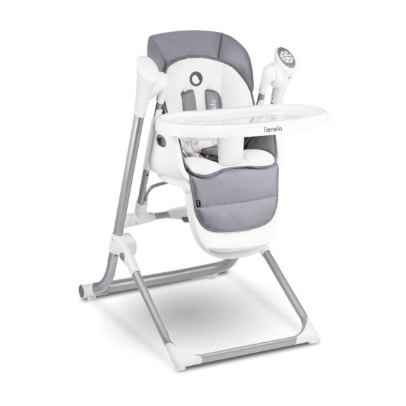Lionelo Niles 2in1 multifunkciós etetőszék és hinta - szürke manó palota