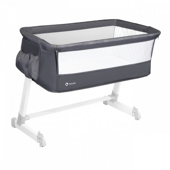 Lionelo Theo 2in1 babaöböl és babaágy - Dark grey manó palota