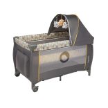 Lionelo Sven plus multifunkciós utazóágy - Yellow scandi