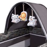 Lionelo Sven plus multifunkciós utazóágy - Grey scandi manó palota