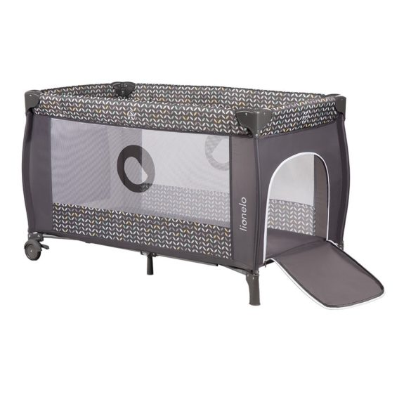 Lionelo Sven plus multifunkciós utazóágy - Grey scandi manó palota