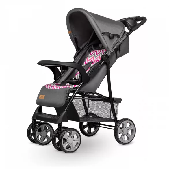 Lionelo Emma Plus Sport babakocsi - pink scandi manó palota