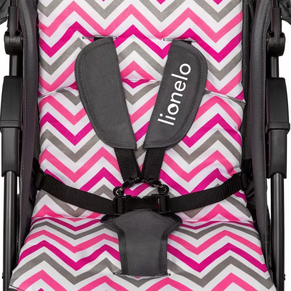 Lionelo Emma Plus Sport babakocsi - pink scandi manó palota
