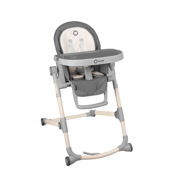 Lionelo Cora multifunkciós etetőszék - sötétszürke manó palota