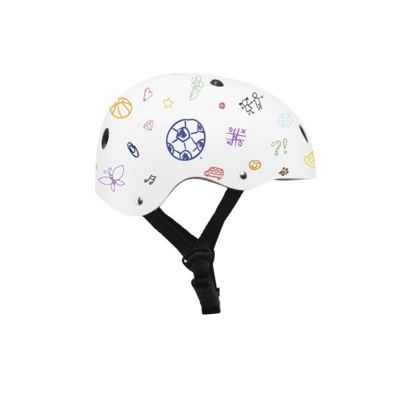 Lionelo díszíthető fehér bukósisak