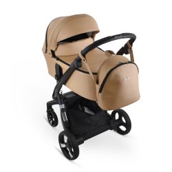   IBEBE IStop Eco Leather elektromos fékes multifunkciós babakocsi 2in1 - IS35 Dark Beige Gloss