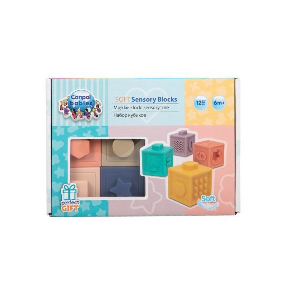 Canpol Készségfejlesztő puha kockák (12 db)