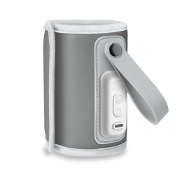   Lionelo Thermup Go hordozható cumisüveg-melegítő - Grey silver