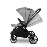 Lionelo Mika 3in1 multifunkciós babakocsi - Grey Stone + Astrid I-Size babahordozó - Black Grey