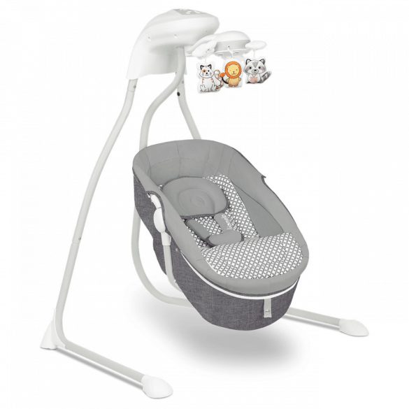 Lionelo Henny 2in1 hinta és pihenőszék - grey stone manó palota