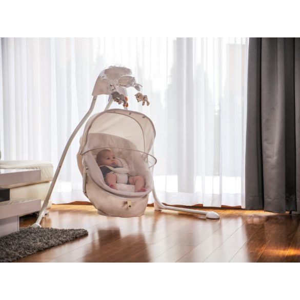 Lionelo Henny 2in1 hinta és pihenőszék - grey stone manó palota