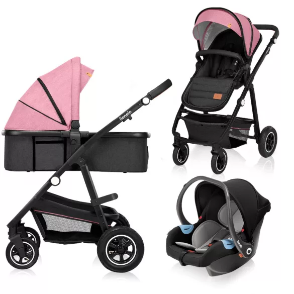 Lionelo babakocsi 3in1 Amber pink