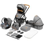 Lionelo Amber 3in1 multifunkciós babakocsi - Grey Stone