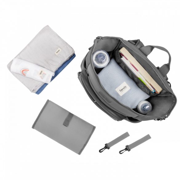 Lionelo Cube pelenkázó táska - szürke manó palota