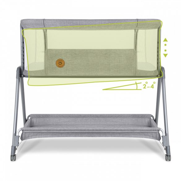 Lionelo Luna babaágy és babaöböl - Grey concrete manó palota