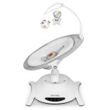 Lionelo Bella 4in1 szett 360° elektromos bölcső, ringató, pihenőszék és hinta - Grey Concerte manó p