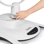 Lionelo Bella 4in1 szett 360° elektromos bölcső, ringató, pihenőszék és hinta - Grey Concerte manó p