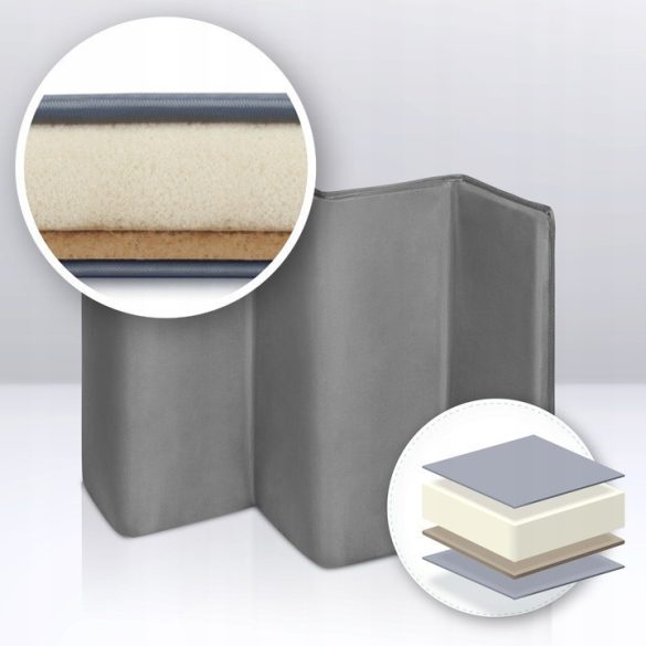 Lionelo Stefi Plus kétszintes utazóágy - Grey White manó palota